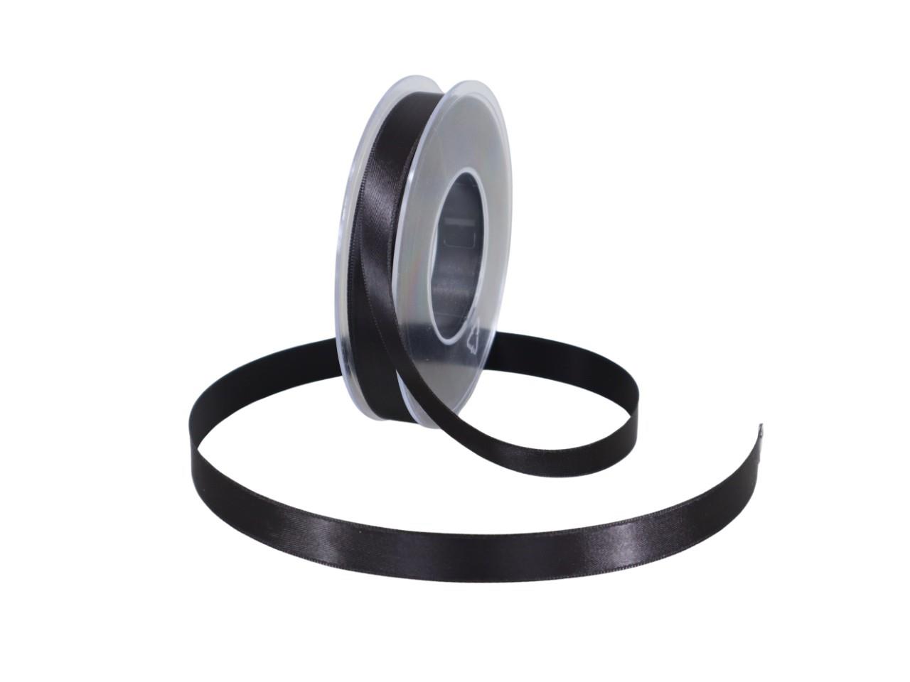 Satinband 15 mm 25 Meter schwarz 900