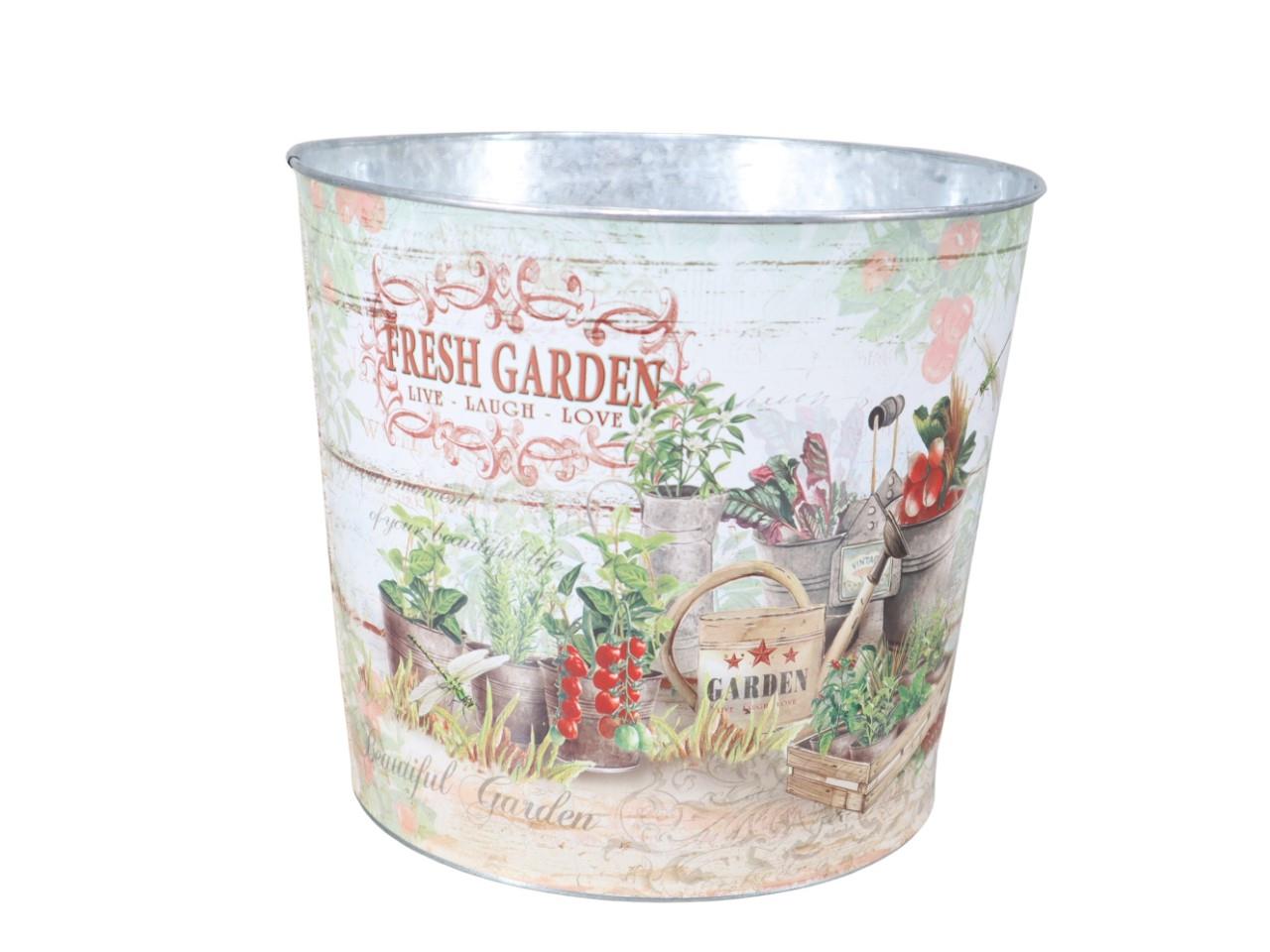 Übertopf Fresh Garden Metall D24cm