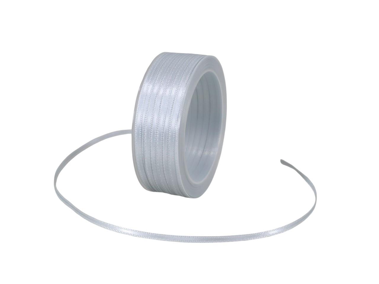 Satinband 3 mm 50 Meter hellgrau 750 Satinband 3 mm 50 Meter hellgrau 750