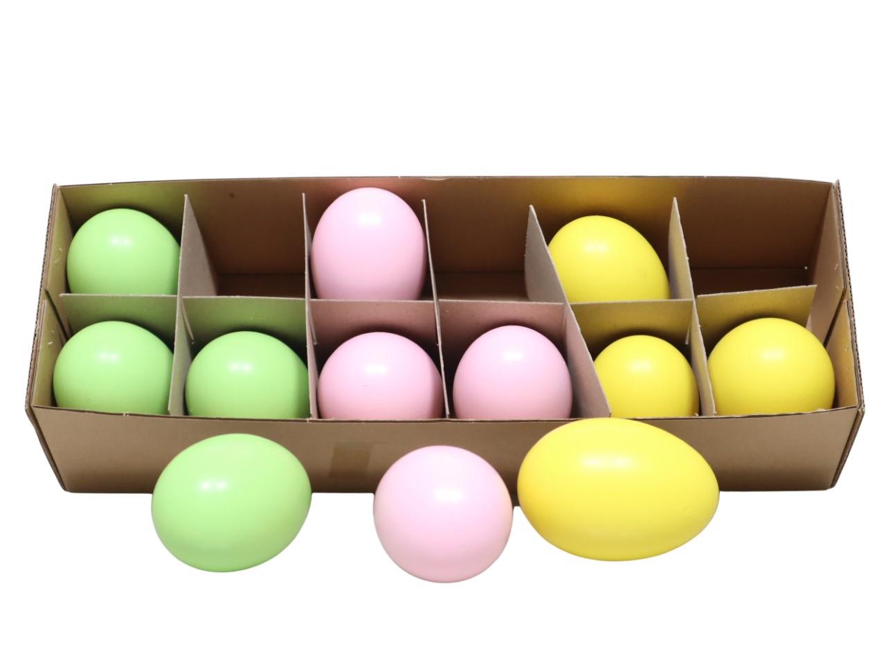 Gänseei Farbmix hellrosa/misty grün/gelb