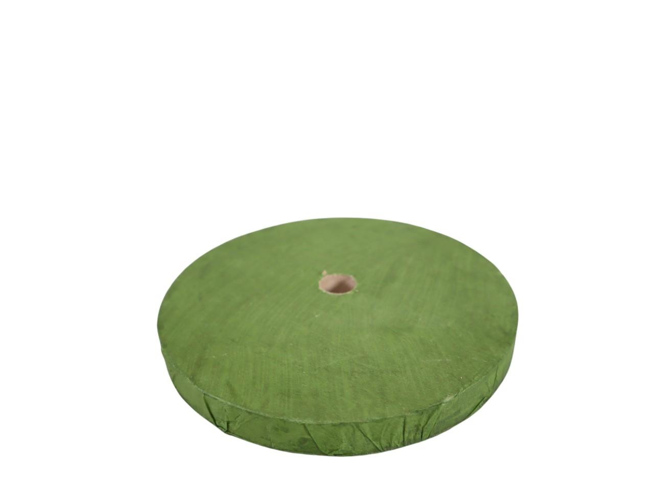 Standfuß Holz D15cm H1,5cm grün