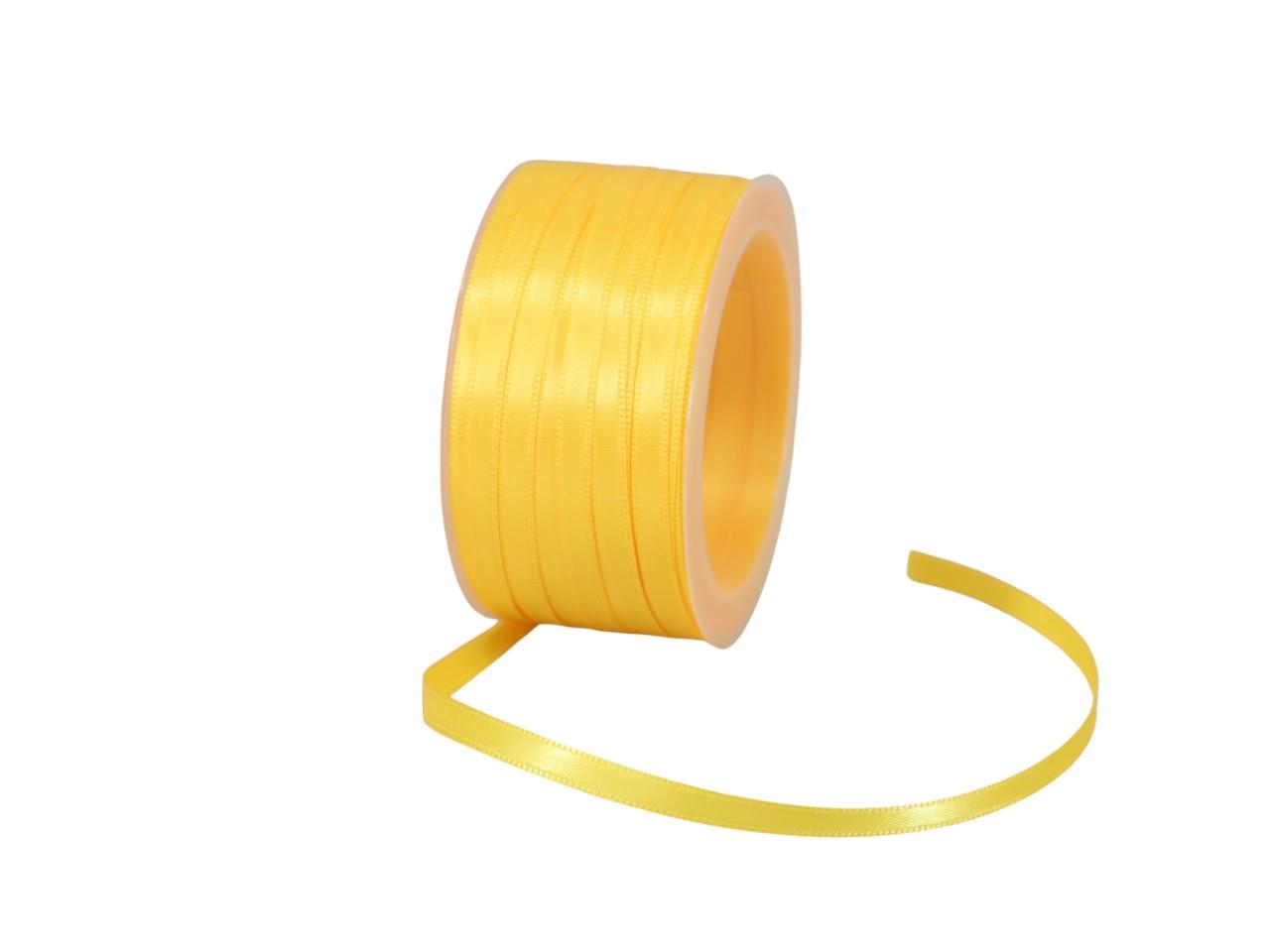 Satinband 6 mm 50 Meter gelb 215