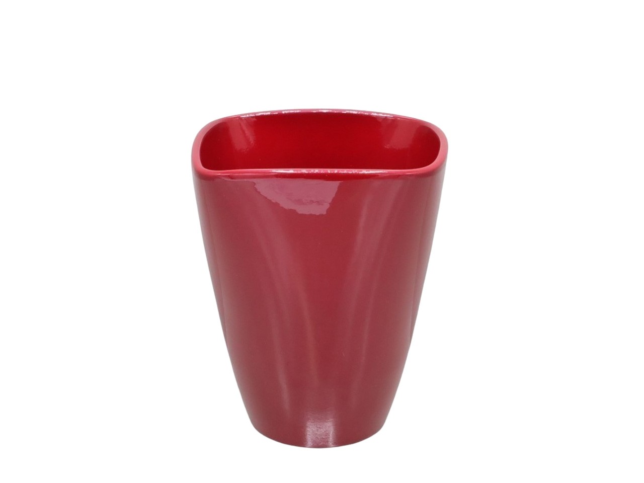Orchideentopf D12,5H16,5cm Form 407/14 NETTO weinrot glanz