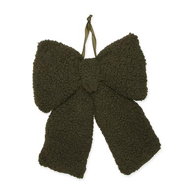 Teddyfell-Schleife ca. 32x40 cm green 30