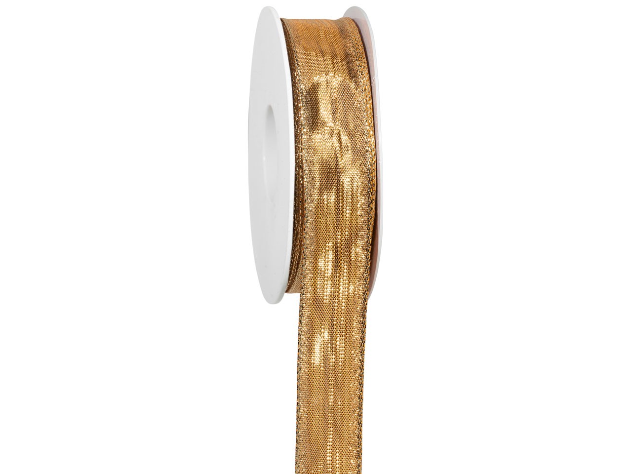 Band Gold oder Silber m. Draht 25 mm 25 Meter gold 15