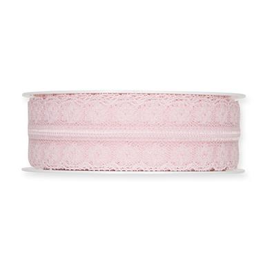 Band Spitze 30 mm 15 Meter pale rose 23