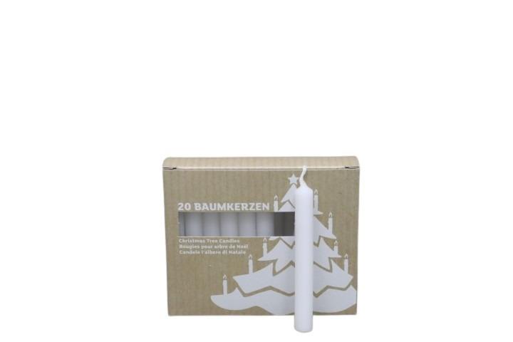 Baumkerzen weiss H105x13mm Baumkerzen weiss H105x13mm