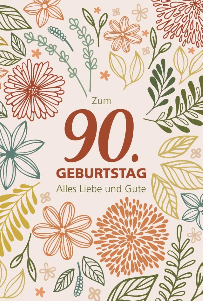 Glückwunschkarten Zum 90. Geburtstag 11,5x17 cm Glückwunschkarten Zum 90. Geburtstag 11,5x17 cm
