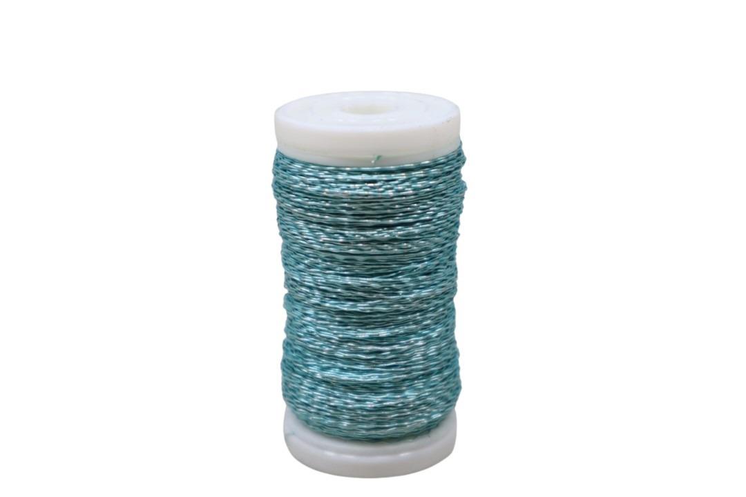 Bouillondrahteffekt 75gr. Snapspule eisblau NETTO Bouillondrahteffekt 75gr. Snapspule eisblau NETTO