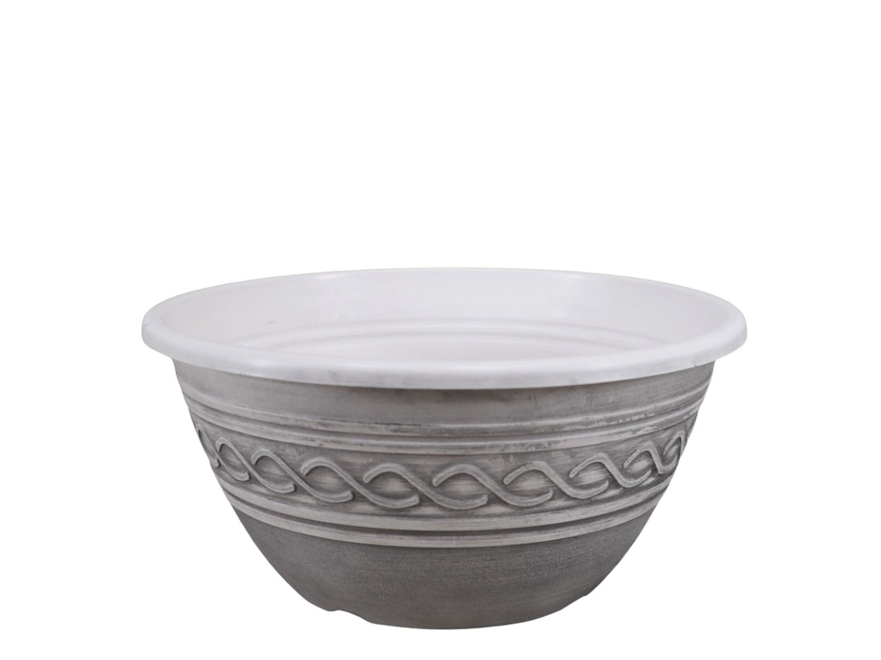 Plastikschale Bella grey-washed D30cm NETTO