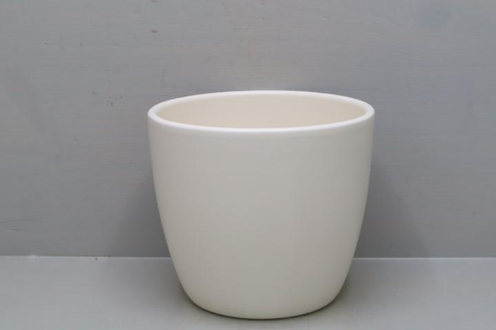 Keramikübertopf D13cm Form 909/13 NETTO panna matt