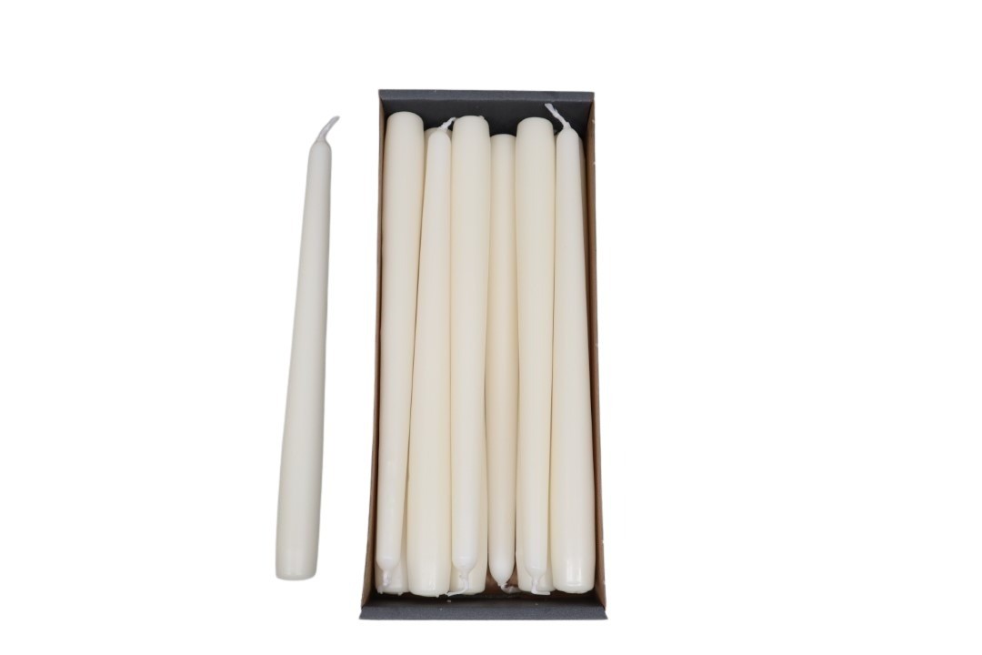 Spitzkerzen H250/23mm wollweiss