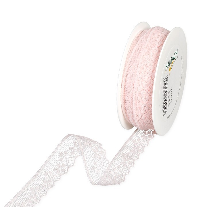 Spitzenband 18 mm 18 Meter pale rose 23
