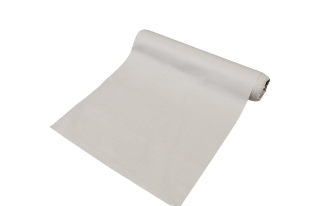 Tischband Samtstoff 28cm Länge 270cm creme