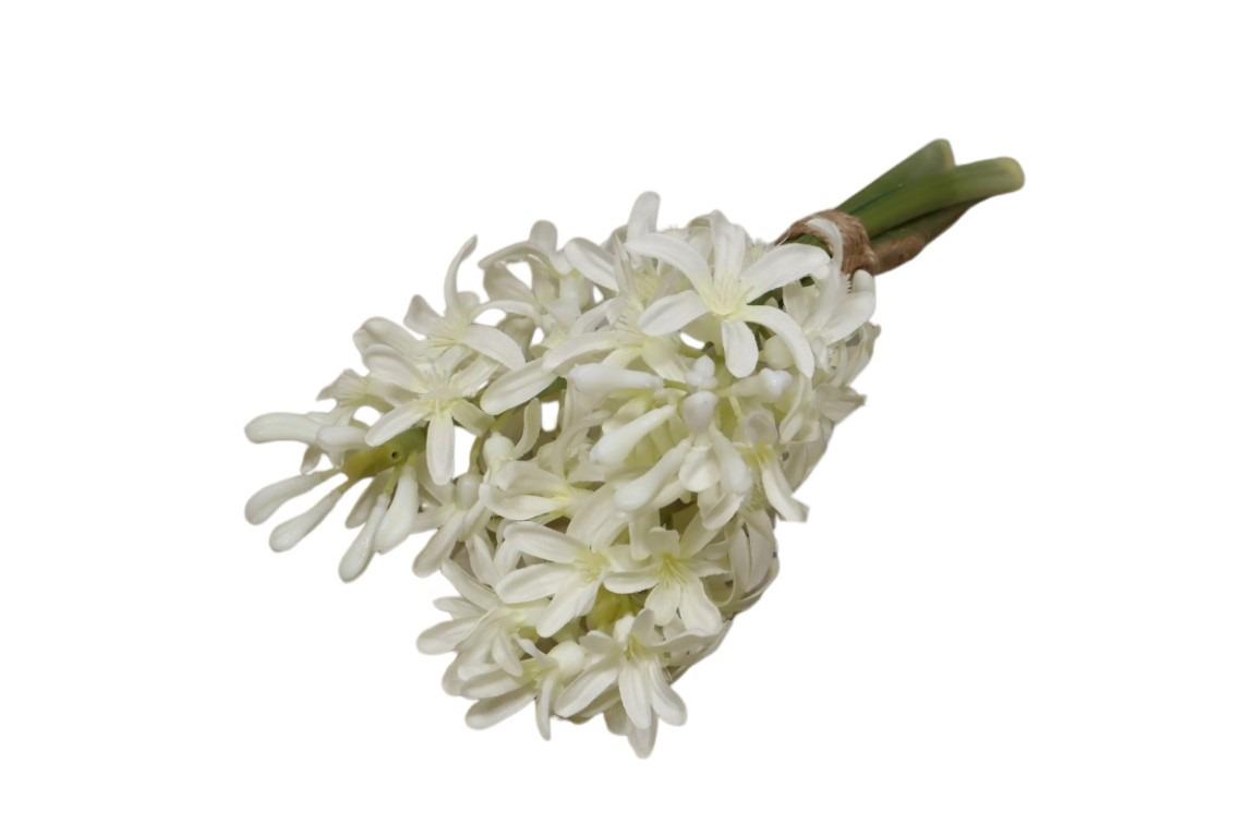 Hyazinthenbund 3fach weiß H27,5cm