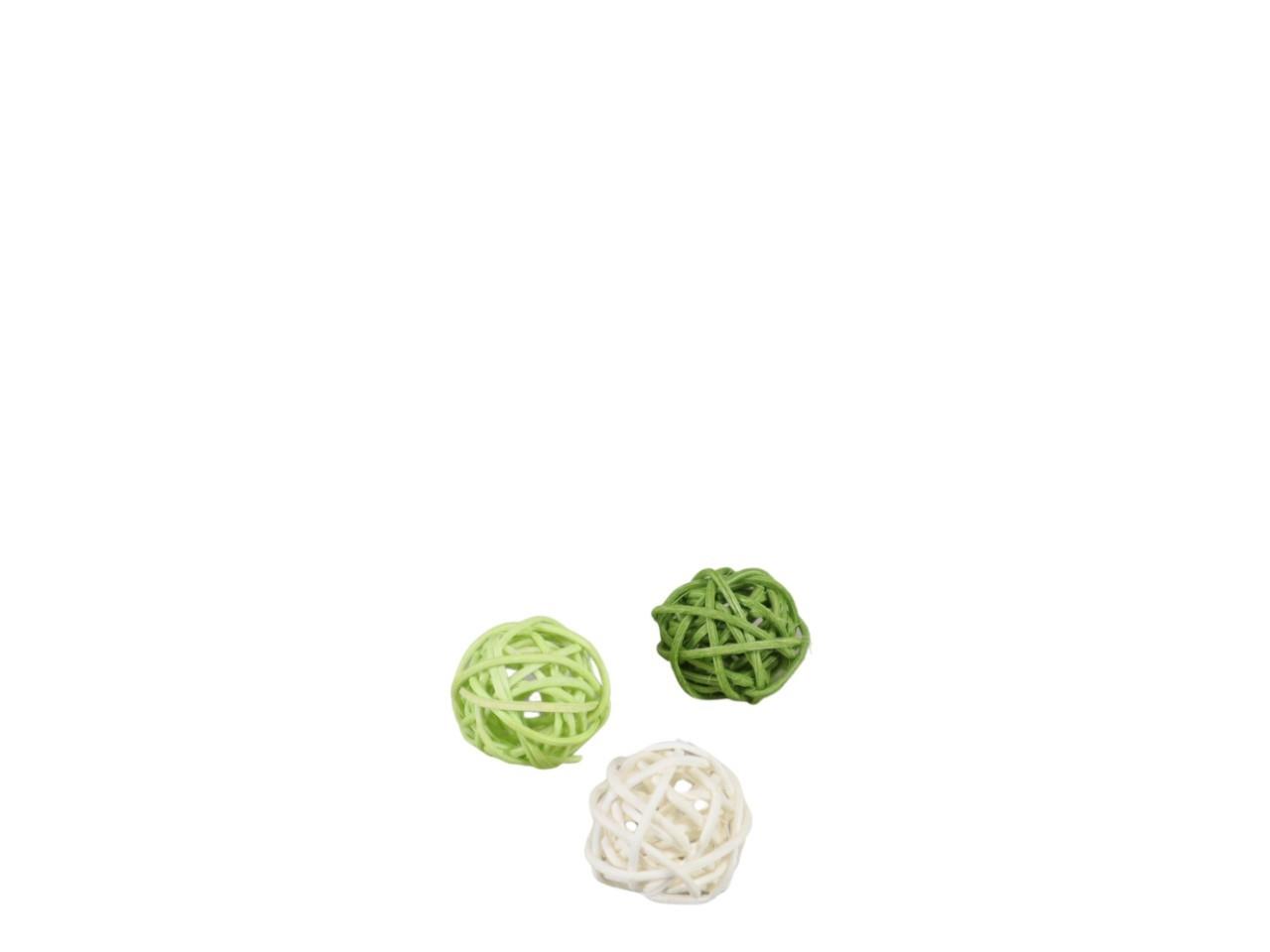Rattanball grünmix D3cm