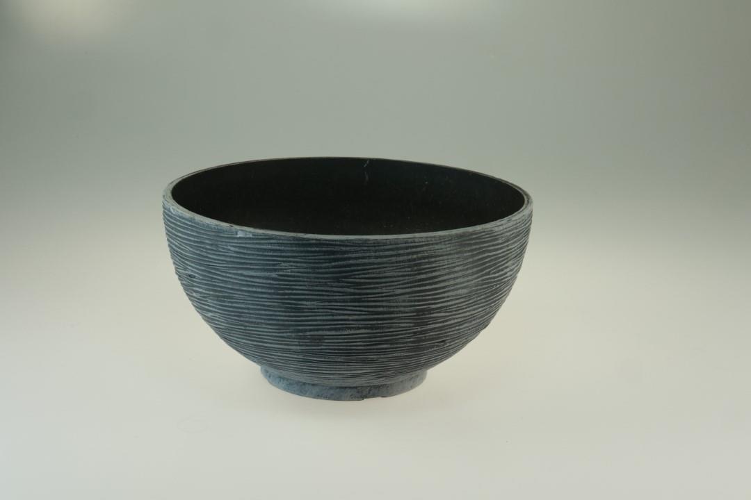 Schale rund Resin dunkelgrau D45cm Schale rund Resin dunkelgrau D45cm