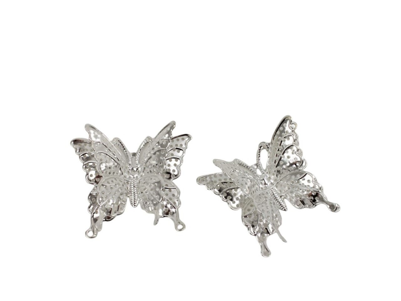 Streuer Schmetterling Doppelflügel Metall silber 4,7x4cm