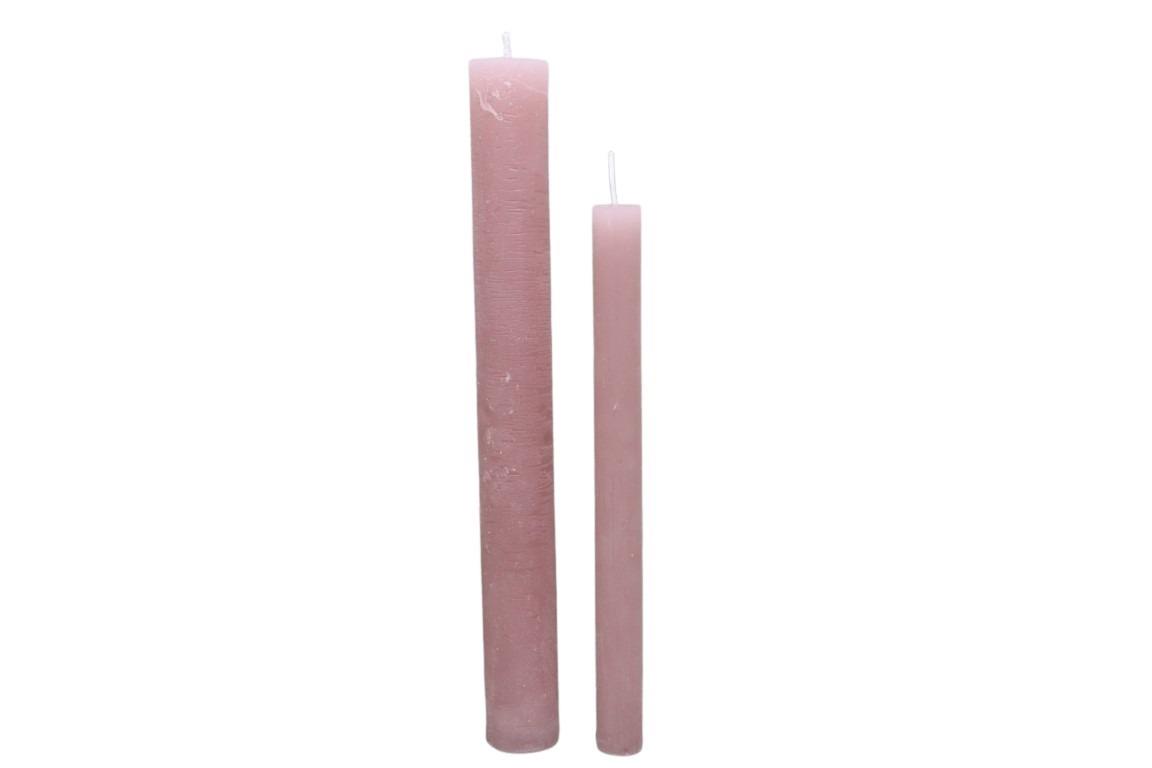 Stabkerze Rustika 300/34mm rosenholz Stabkerze Rustika 300/34mm rosenholz