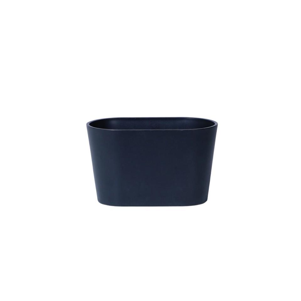Schale oval glatte Oberfl. Kunststoff schwarz L18x9,7x10,5cm
