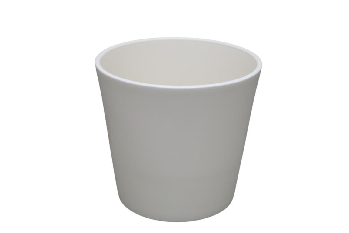 Keramikübertopf Serie 440  8cm creme matt