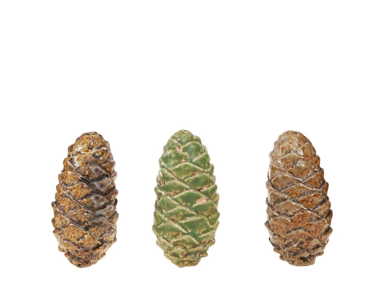 Tannenzapfen 3f.sort herbstlich H8,8cm