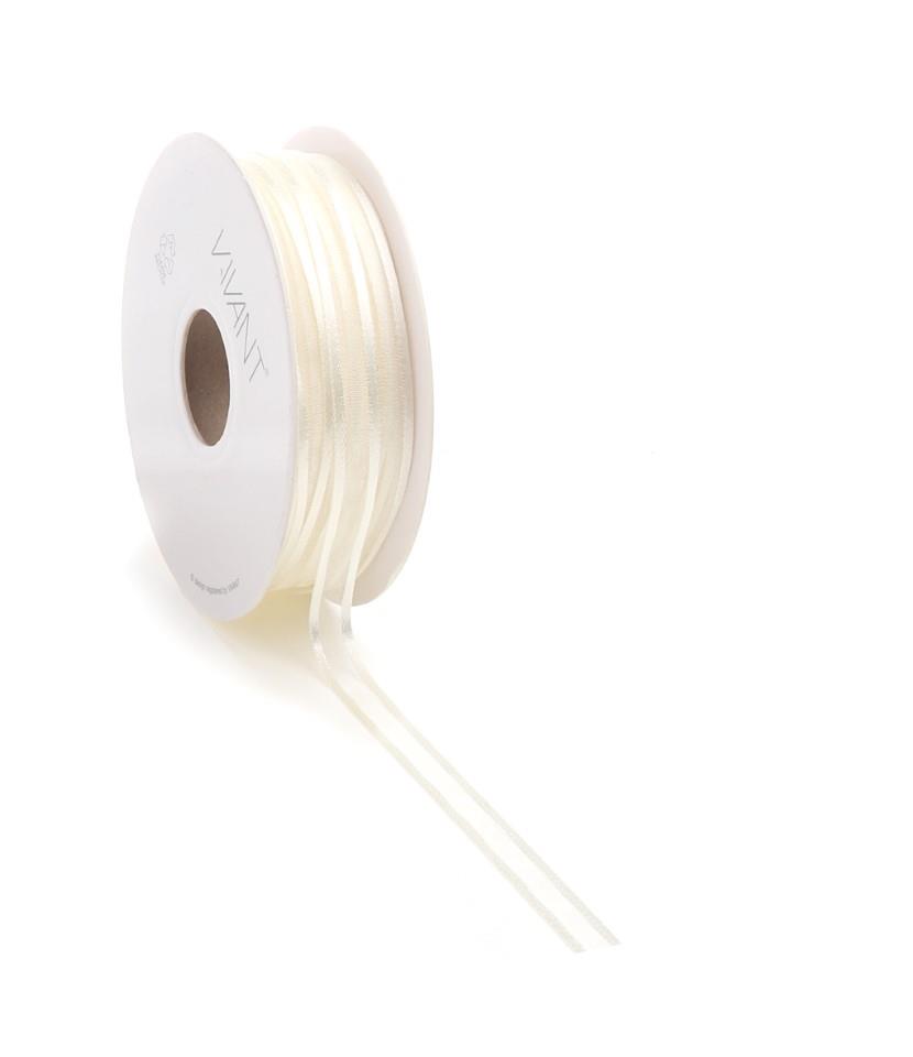 Band Prego Organza/Satinrand 10 mm 50 Meter creme Farbe 70 Band Prego Organza/Satinrand 10 mm 50 Meter creme Farbe 70
