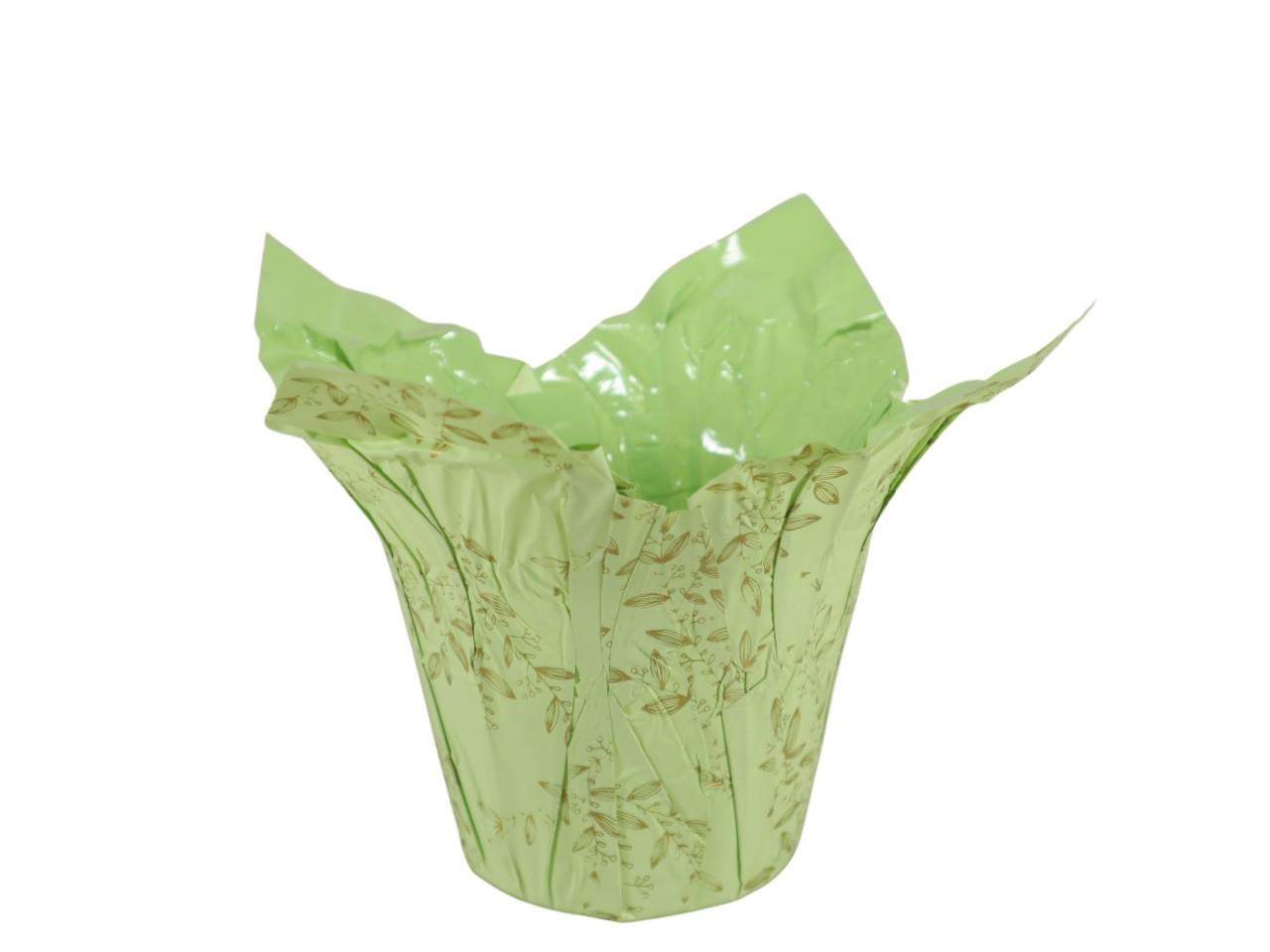 Deco Wraps Serena wasserfest grün D13xH12cm