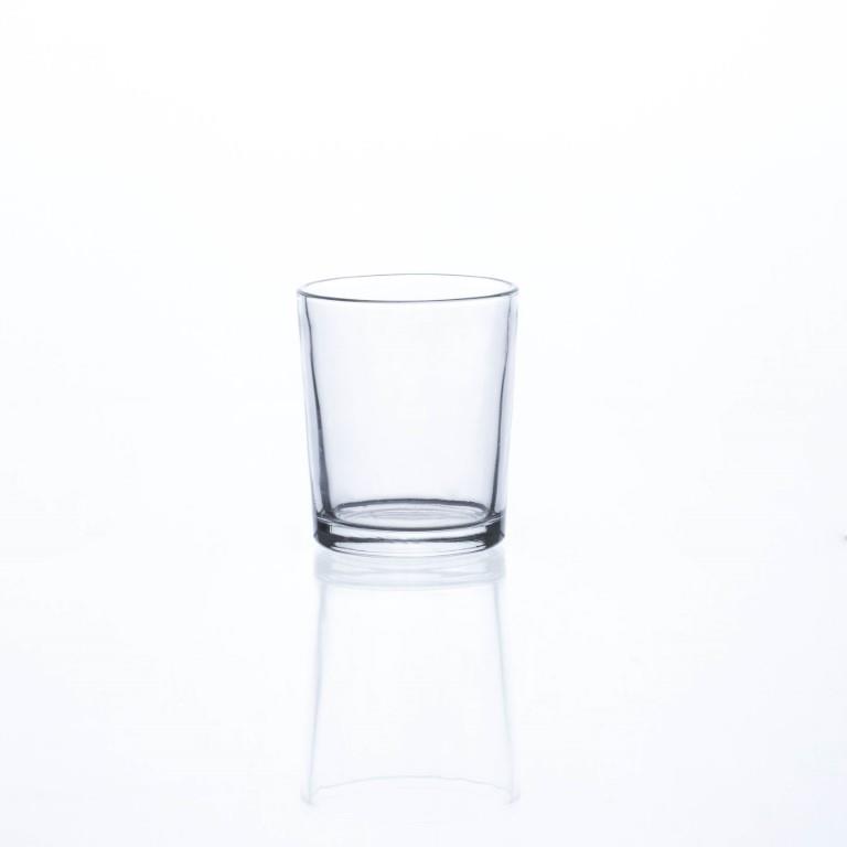 Glas konisch H 7 D 7 cm