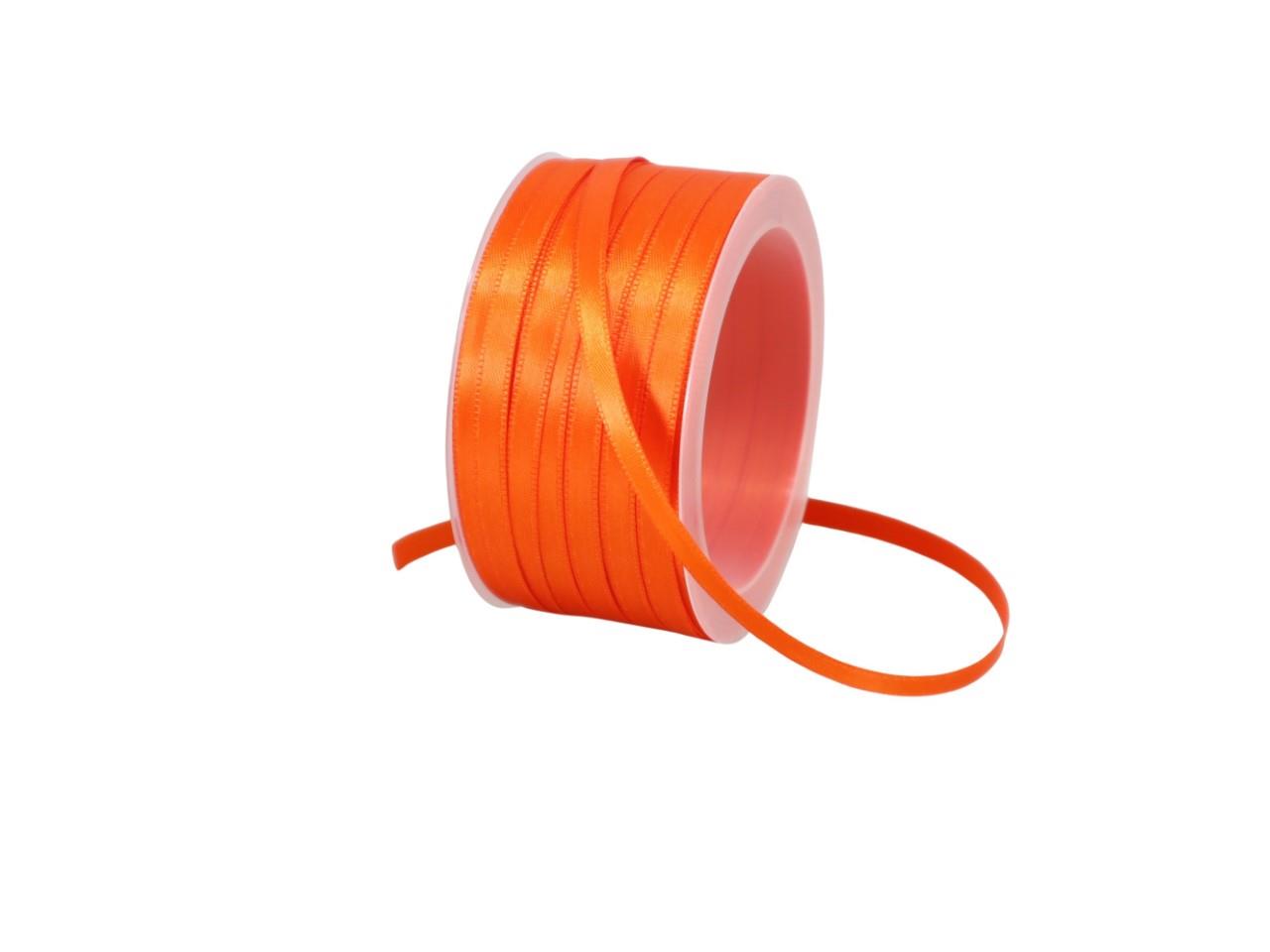Satinband 6 mm 50 Meter orange 260 Satinband 6 mm 50 Meter orange 260