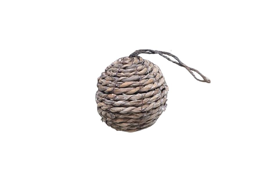 Kugel hängend Seegras natur-grau D20cm Kugel hängend Seegras natur-grau D20cm