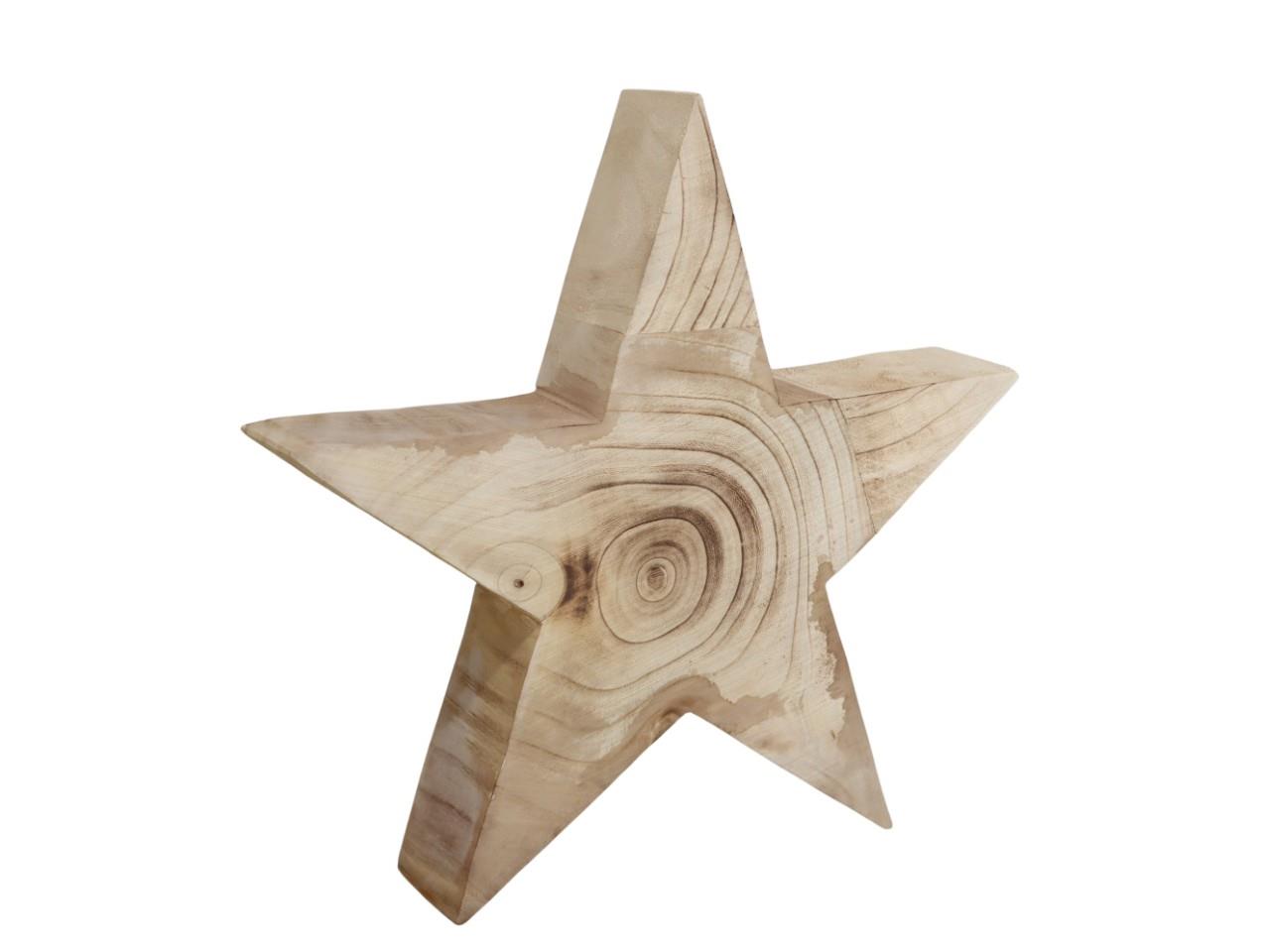 Stern Paulownia-Holz natur-geflammt D40x8cm NETTO Stern Paulownia-Holz natur-geflammt D40x8cm NETTO