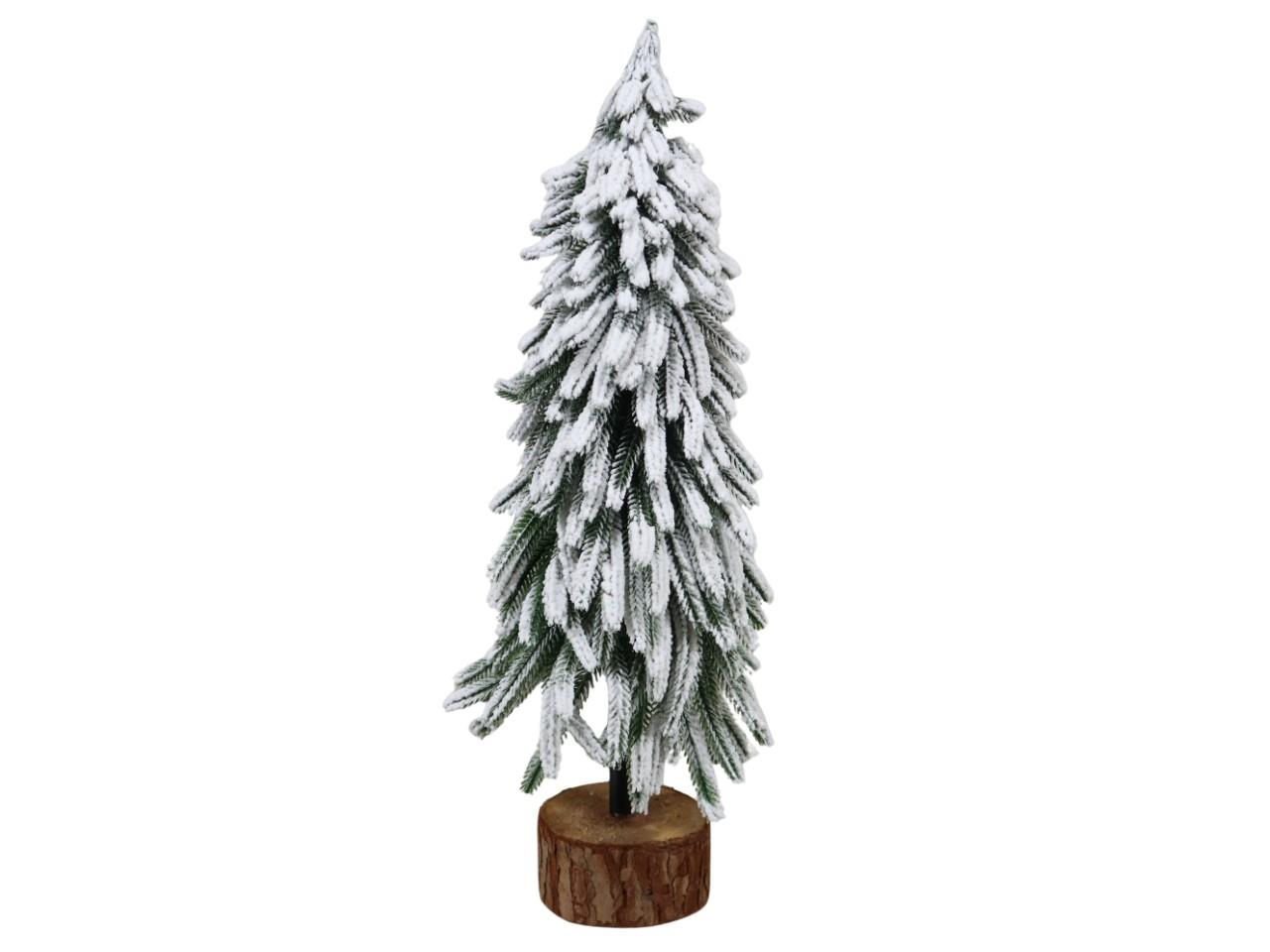Tannenbaum beschneit m. Holzsockel Höhe 50 cm Tannenbaum beschneit m. Holzsockel Höhe 50 cm