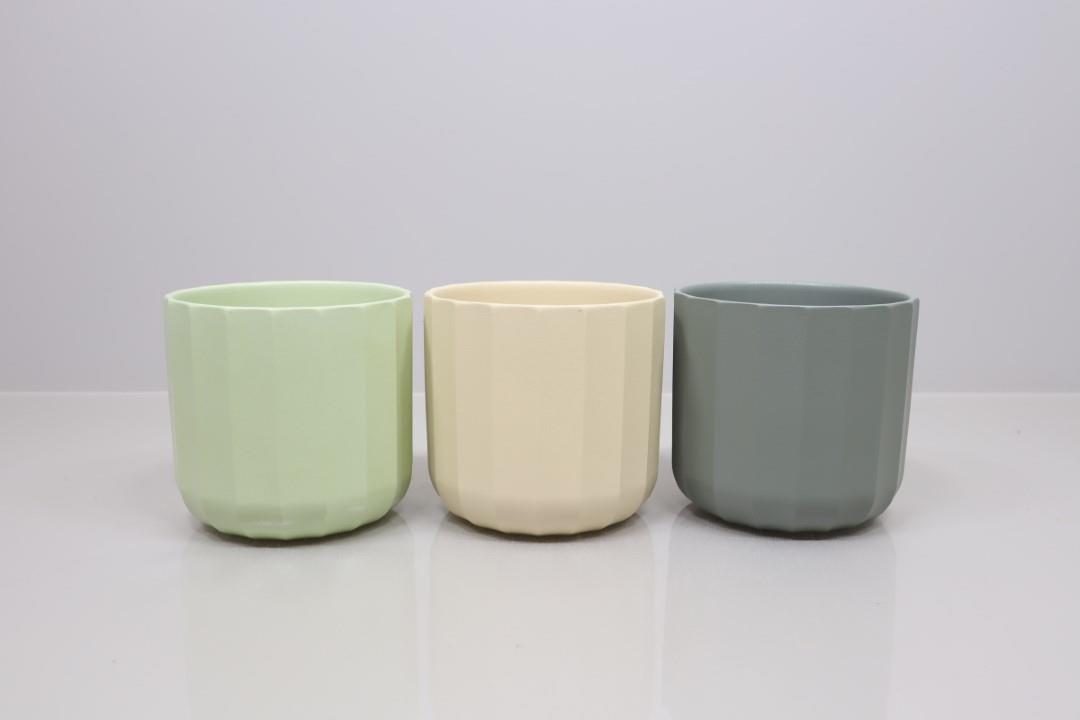Keramiktopf PALLADIO naturgrün mix D15cm