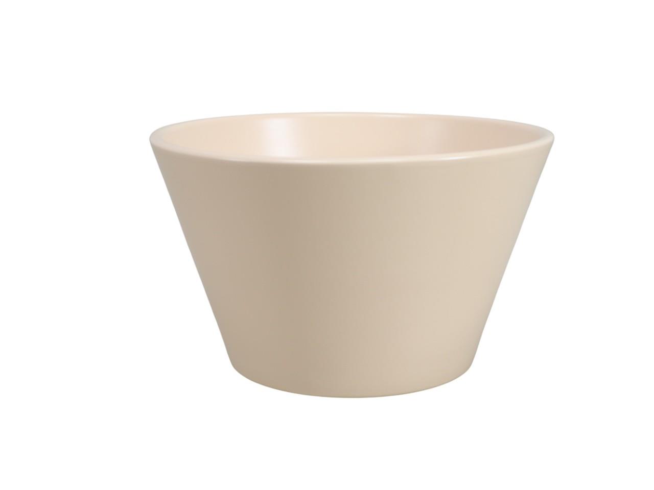 Keramikschale konisch rund cream-matt D18cm