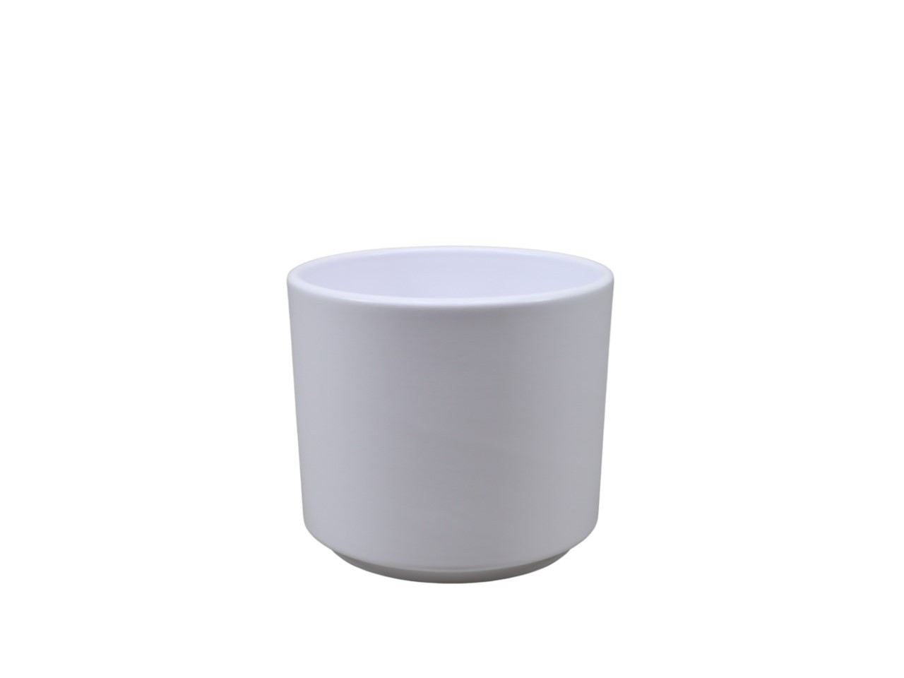 Keramikübertopf Cilindro weiß matt D12cm