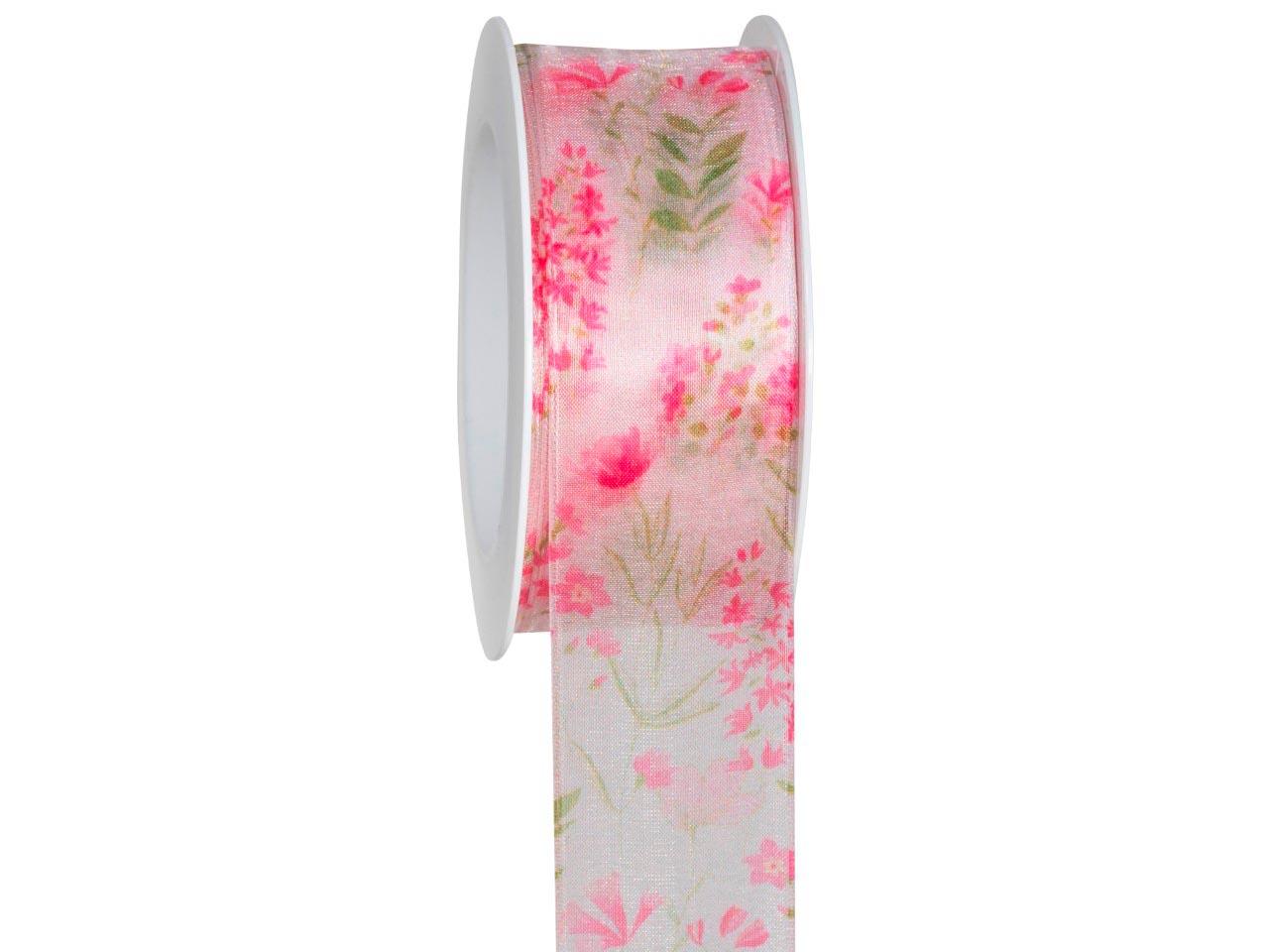 Band Wilflowers 40 mm 15 Meter 24 pink Band Wilflowers 40 mm 15 Meter 24 pink