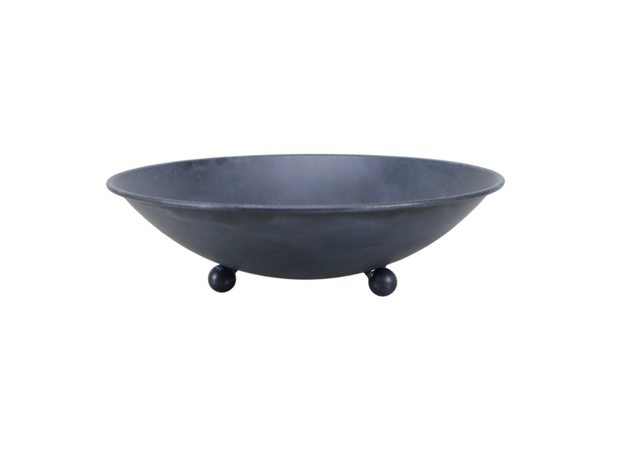 Schale auf Füßchen Metall anthrazit D28xH9cm Schale auf Füßchen Metall anthrazit D28xH9cm
