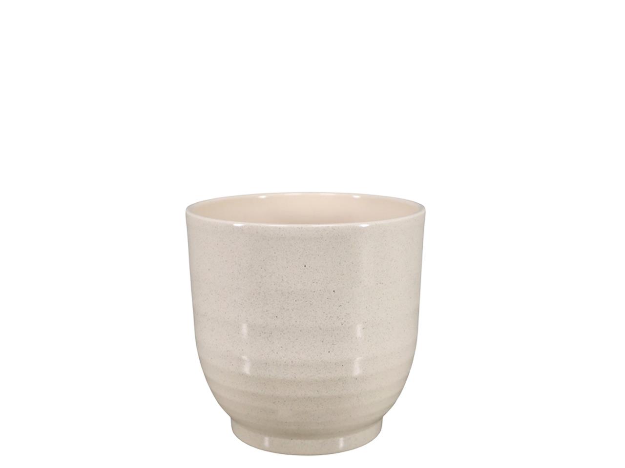 Keramikübertopf Form 685 beige-stone D13cm