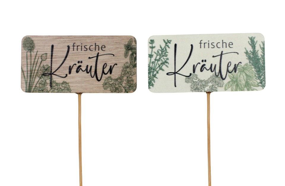 Frische Kräuter Stecker D8x4cm + Pin