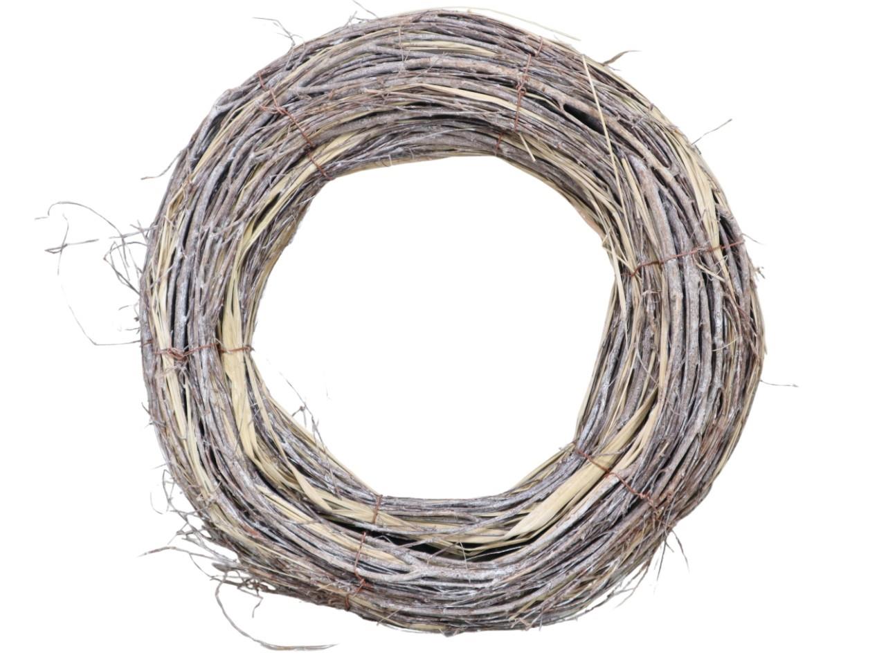 Kranz Weide/Schilf D35cm white-washed