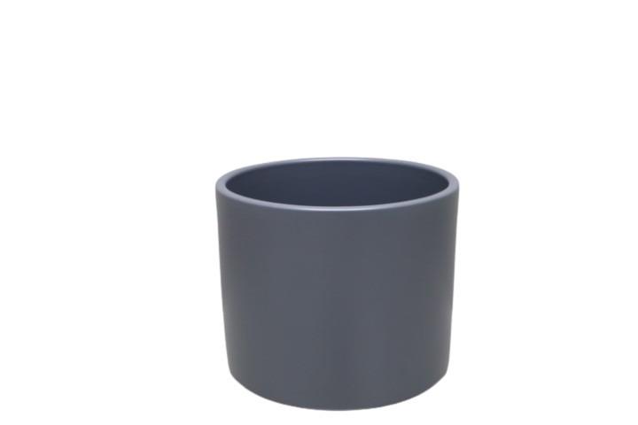 Keramikübertopf 17cm zinn-matt Serie 411