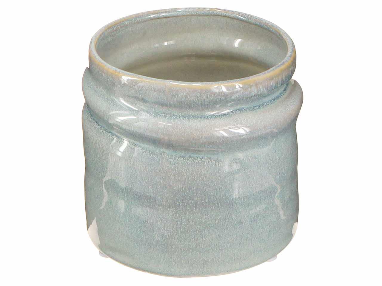 Übertopf Keramik azur D18cm