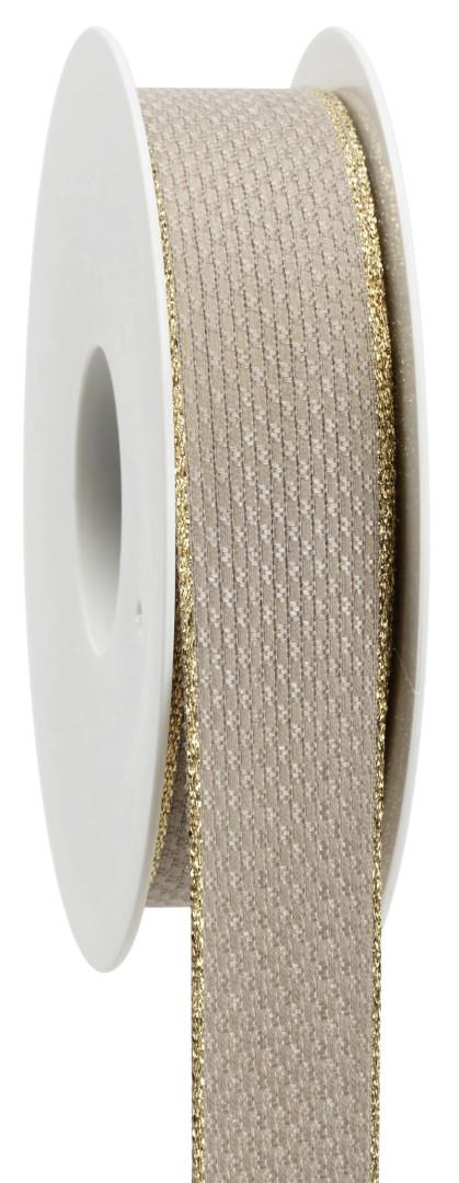 Band Mosaik 25 mm 15 Meter taupe 721