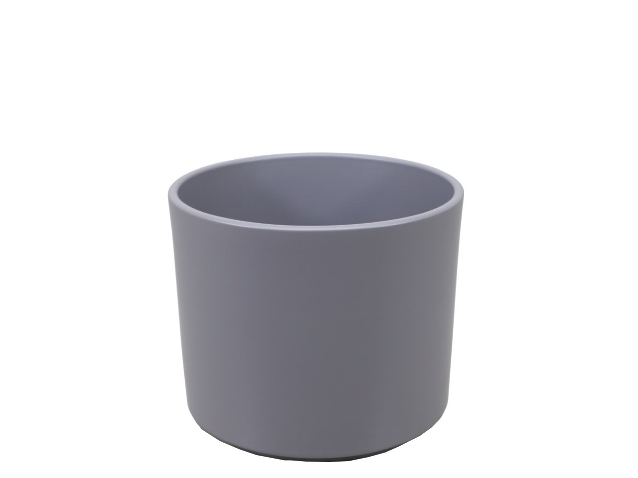 Keramikübertopf Cilindro basaltgrau matt D20cm