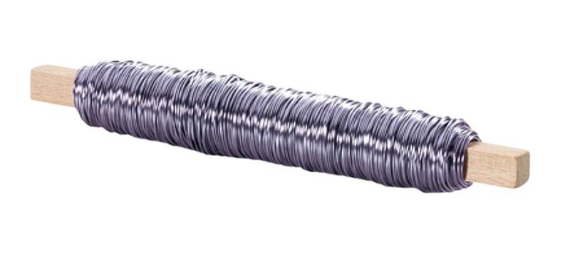 Eisenlackdraht / Holzstäbchen 100gr. lavendel NETTO