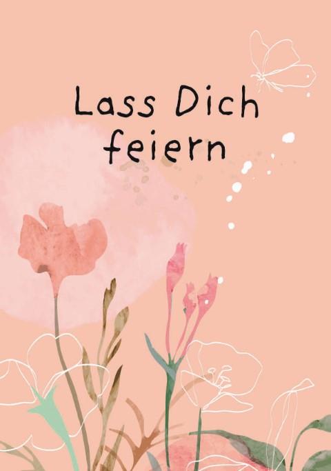 Minikarten Lass Dich feiern 7,5x5 cm Minikarten Lass Dich feiern 7,5x5 cm