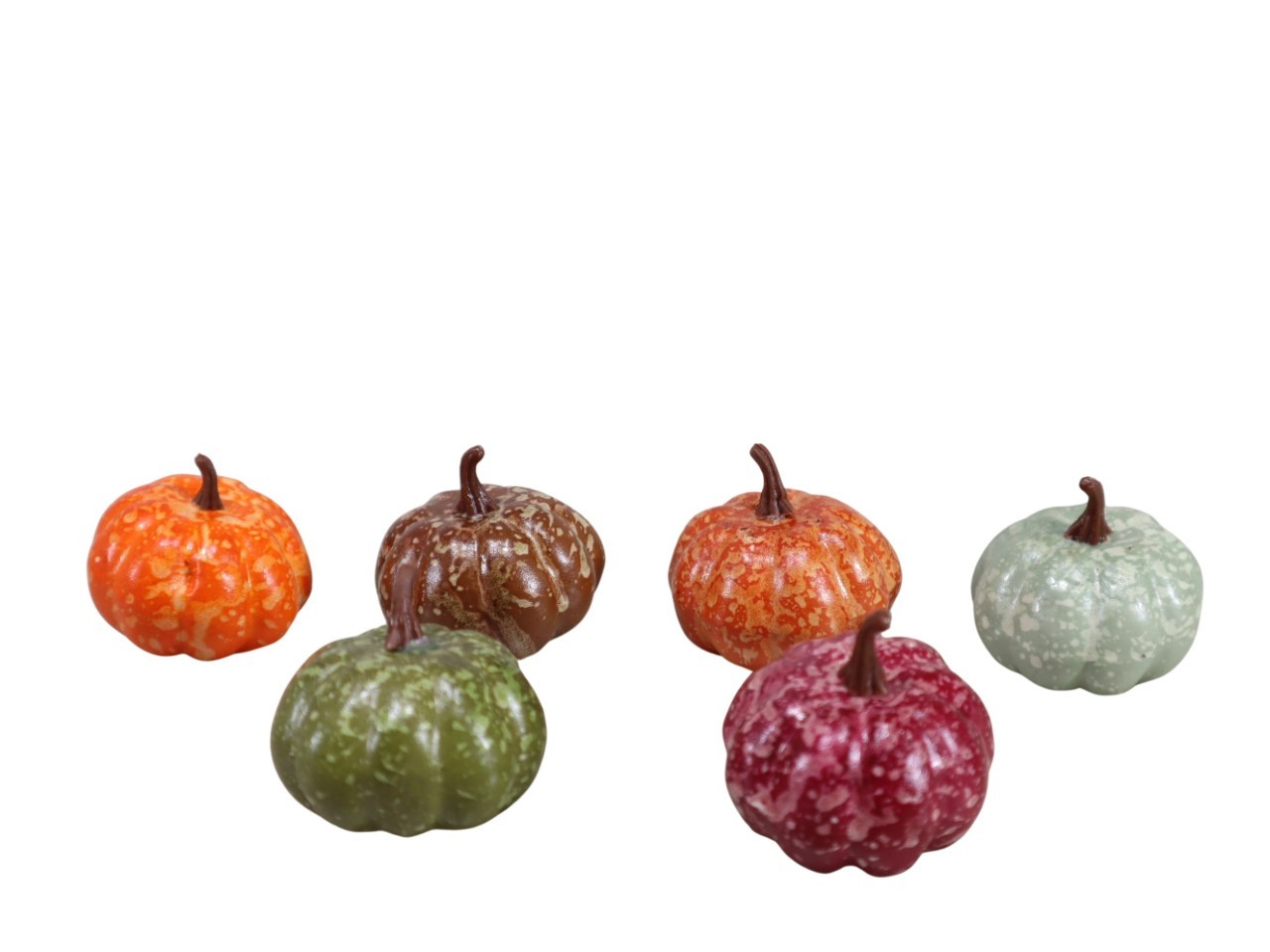 Kürbisse Kunststoff farbmix D 4,5 cm