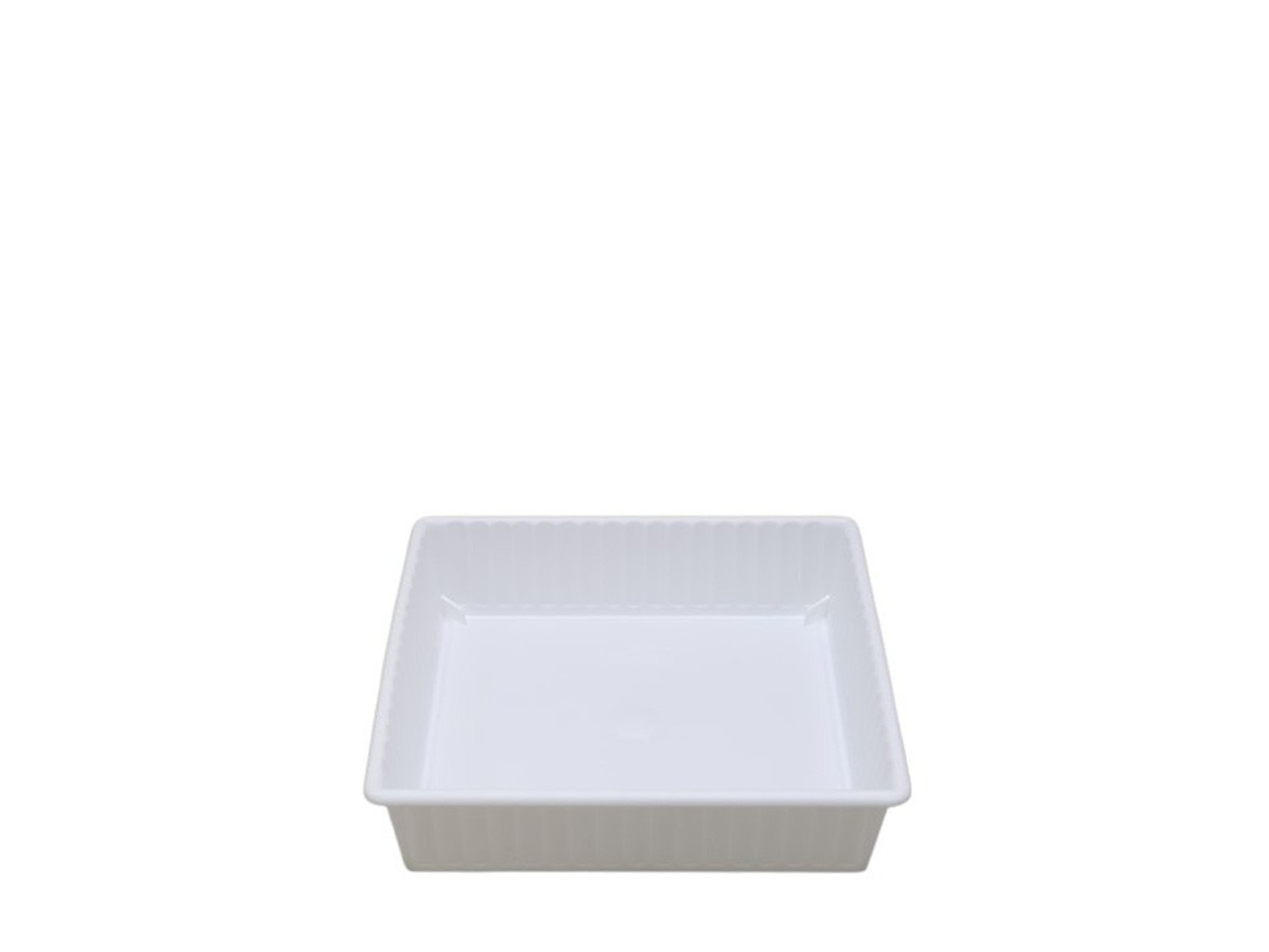 Steckschale Elena, eckig 12x12 cm (1/2 Ziegel) weiß NETTO
