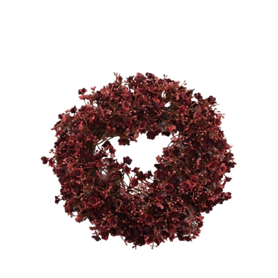 Gypso-Kranz burgund D30cm Gypso-Kranz burgund D30cm